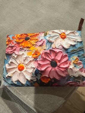 Floral Embossed Multicolor Women's tote